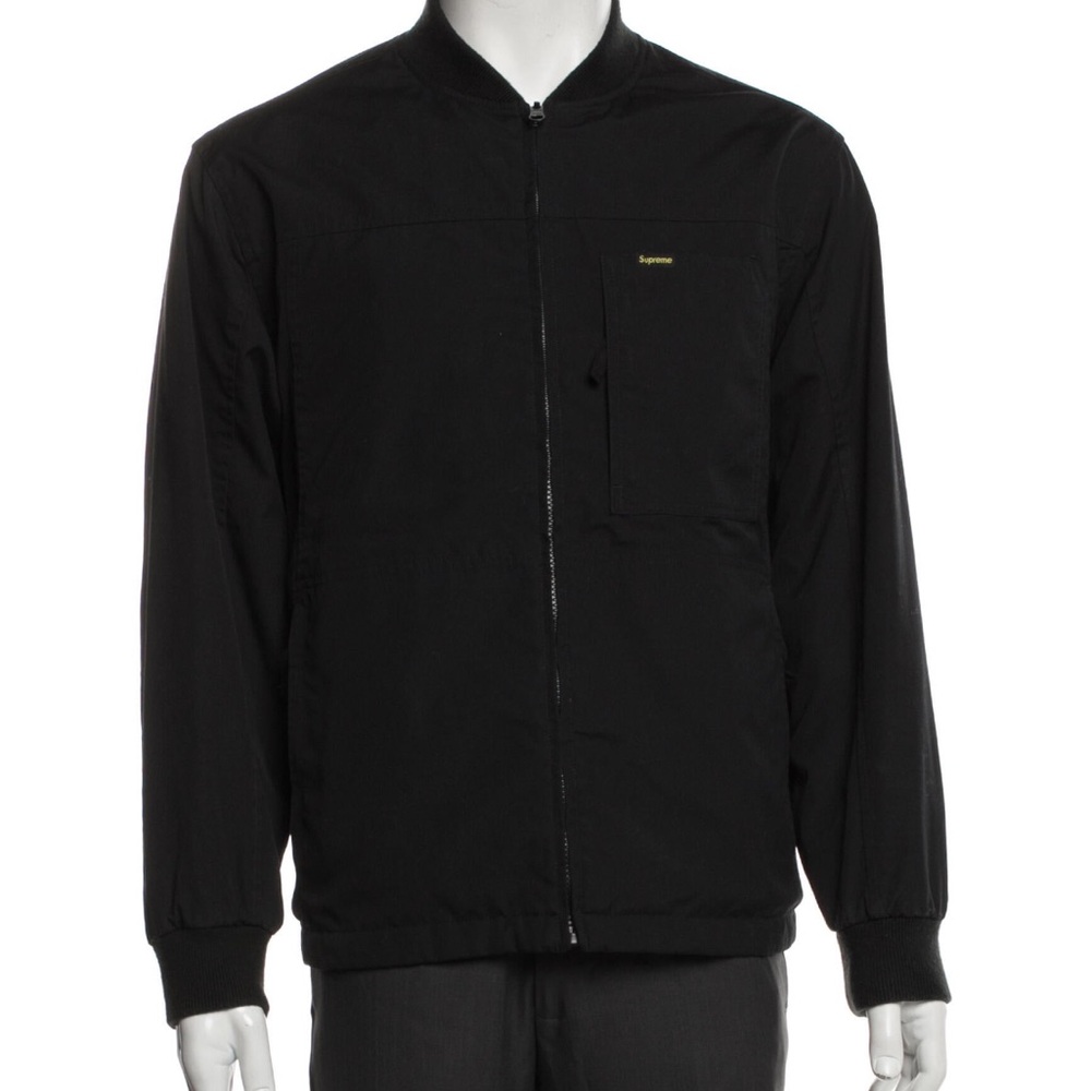 Supreme Black Bomber Jacket reversible work tech windbreaker 2021